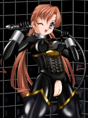 Rubber Sister Sakuya Black Rubber Suit